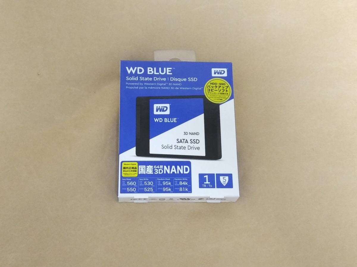 WESTERN DIGITAL WD Blue WDS100T2B0Aをレビュー！5年保証の1TB SSD