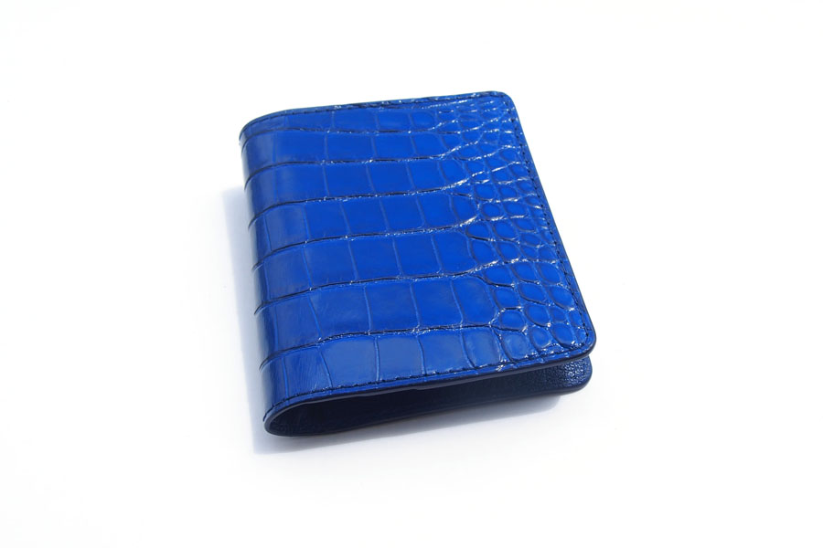 ジャンルソー｜JEAN ROUSSEAU｜ミニウォレット アリゲーター｜ブルー