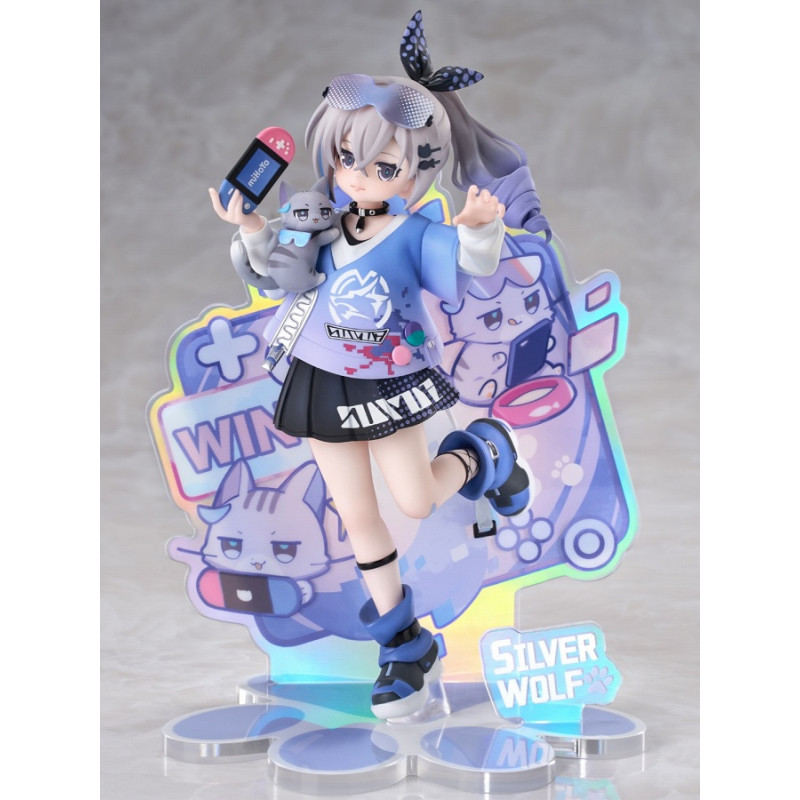 RISE UP+ 崩壊：スターレイル ちびねこシリーズフィギュア 銀狼Ver