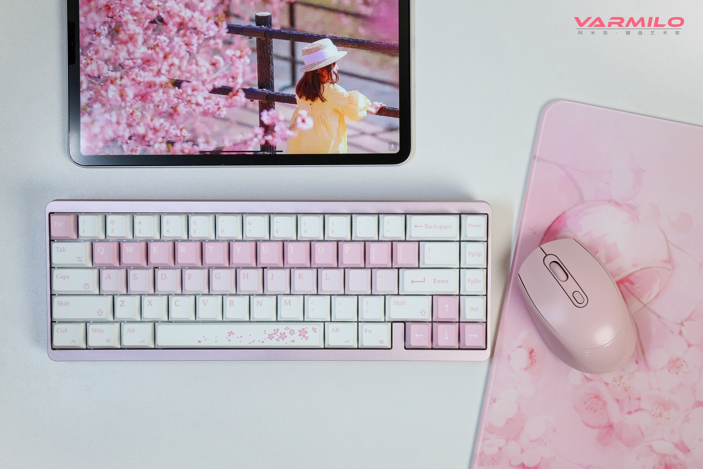 Varmilo Muse65 HE Sakura 8K Aluminum 65% RGB Keyboard