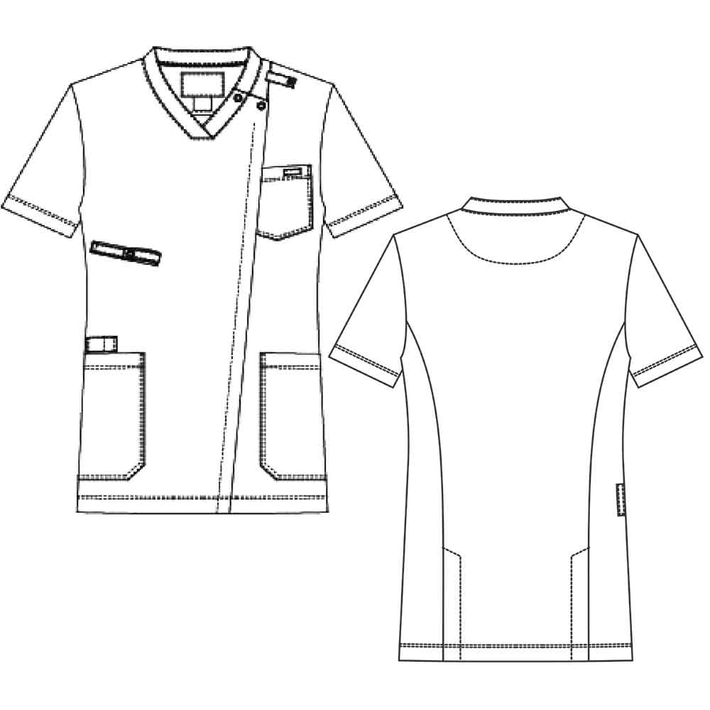 KAZEN KZN715 スクラブジャケット（男女兼用） 5740円｜医療白衣の