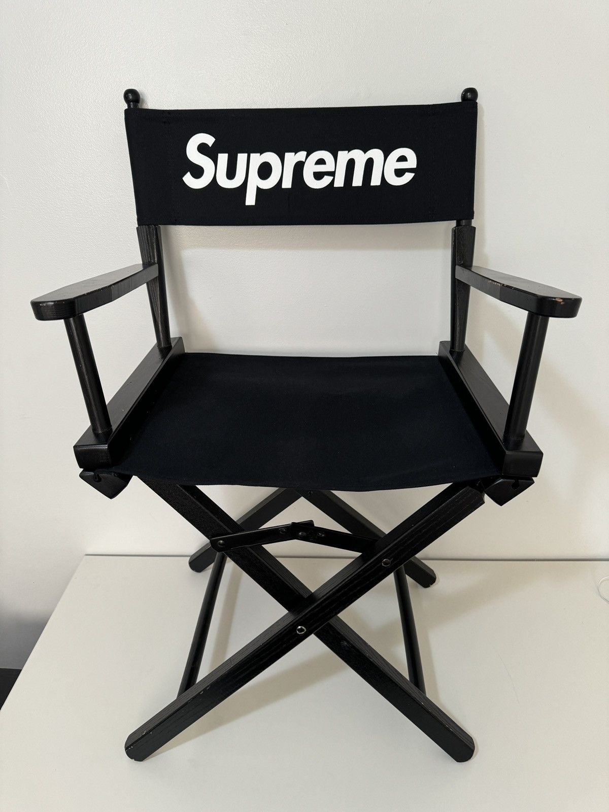 Supreme Supreme Director's Chair Black SS19 | Grailed