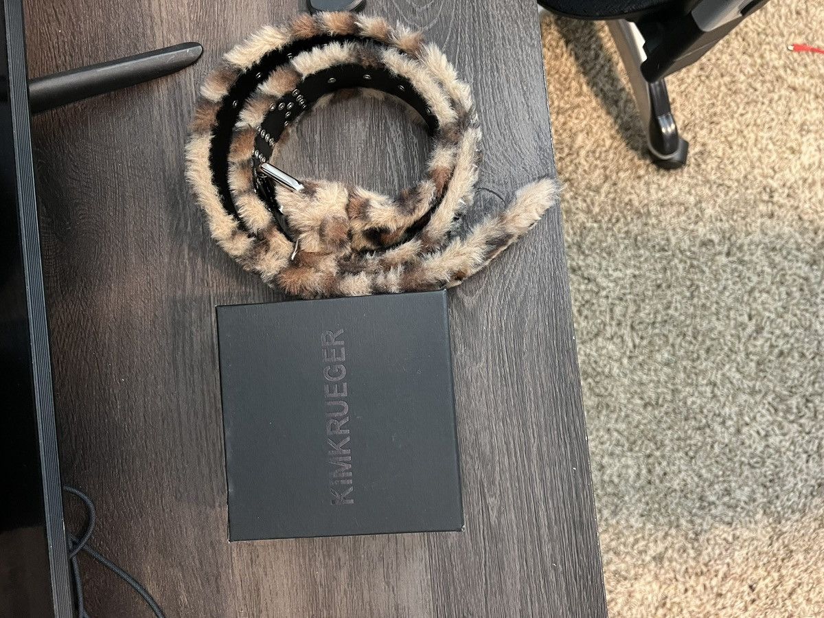 Kim Krueger Kim Krueger Studded Belt Leopard Fur | Grailed