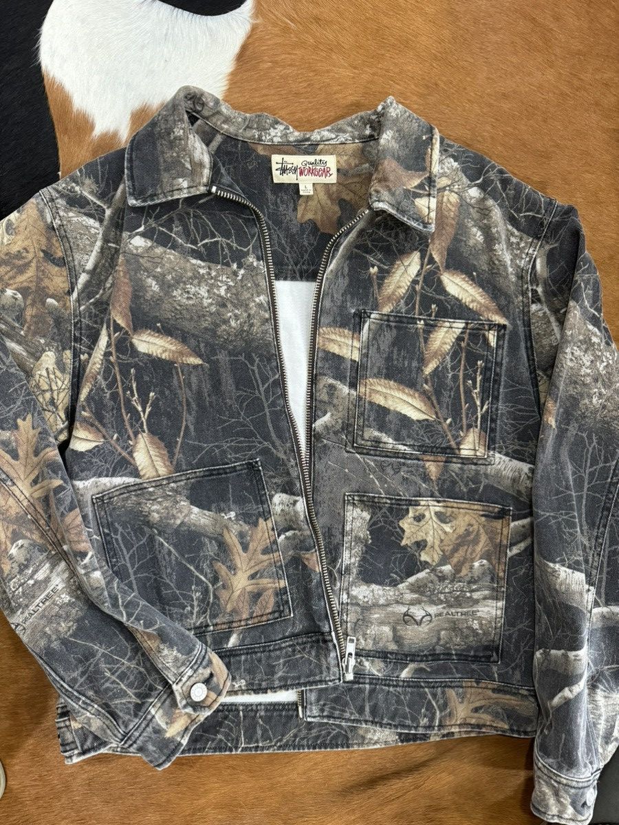 Realtree × Stussy Stussy Zip Work Jacket Realtree Edge “Black