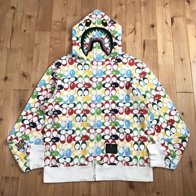 Bape × Coach BAPE × COACH Shark Full Zip Hoodie a bathing ape