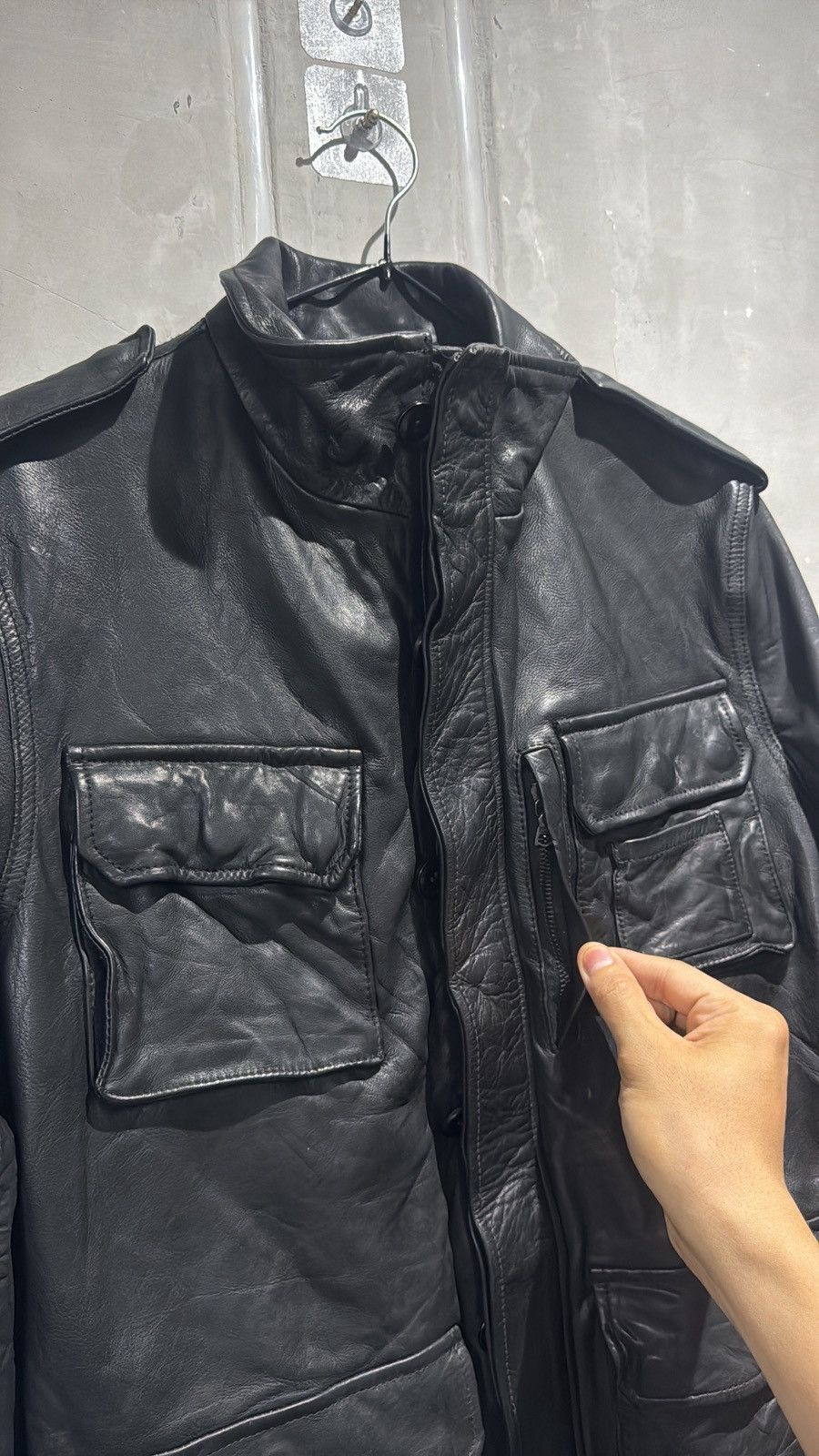 Attack The Mind 7 Tactical Oxhide Leather Jacket