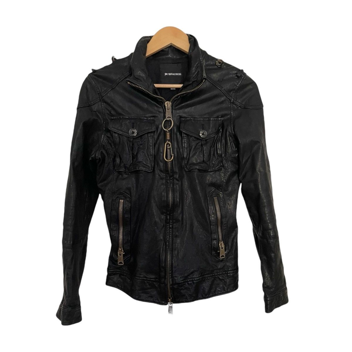 BUFFALO BOBS × Japanese Brand Buffalo bob gas mask leather jacket