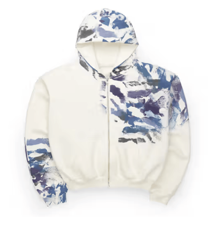 SKYLRK SKYLRK SUPER BLUE STAND ON BUSINESS HOODIE PADDED SHOULDERS