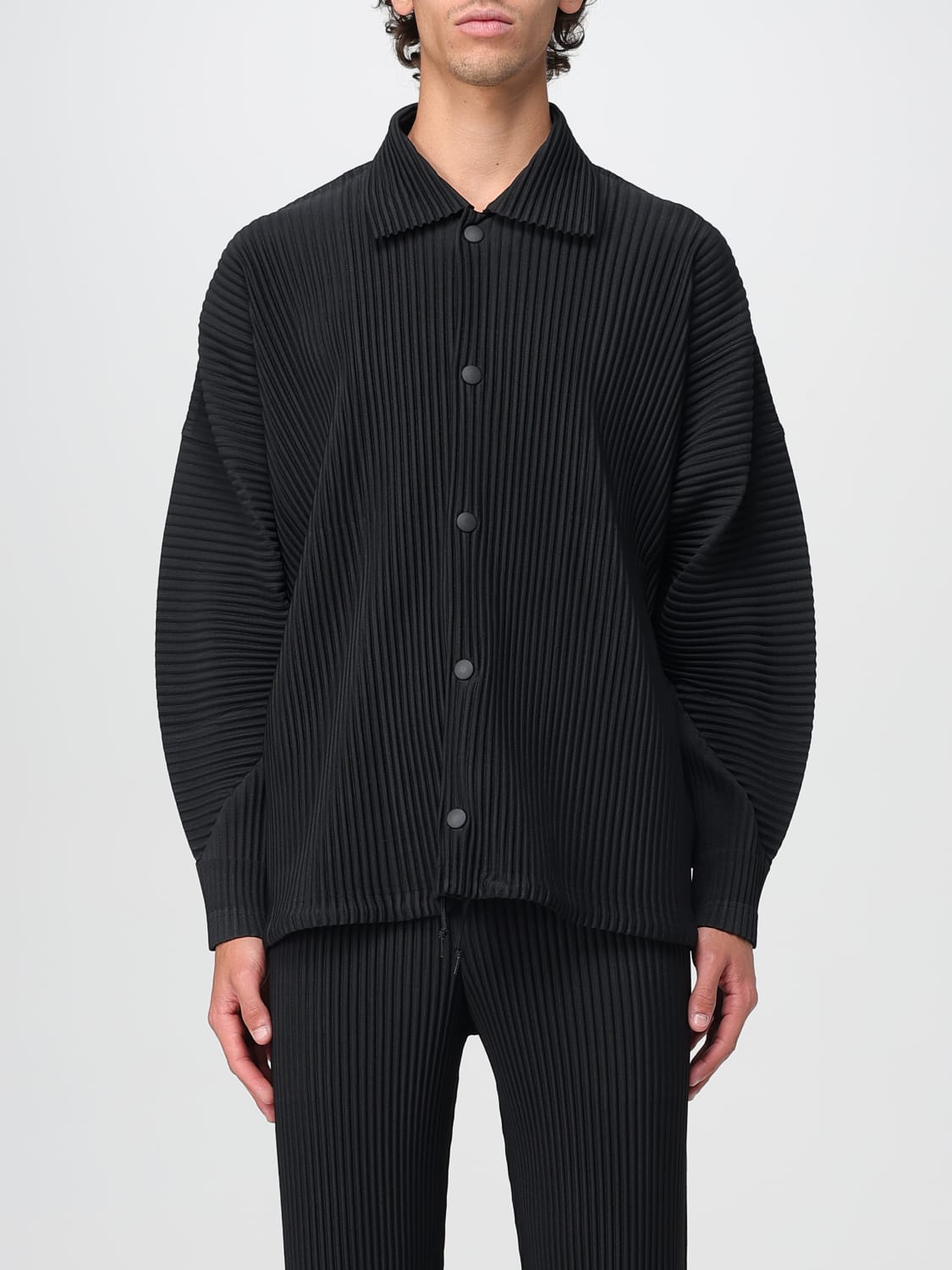 Homme Plisse' Issey Miyake men's shirt - Black | HP56JC111
