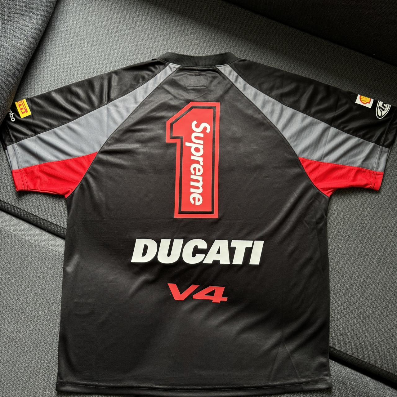 Supreme Ducati Soccer Jersey Black Size Large Brand | Depop
