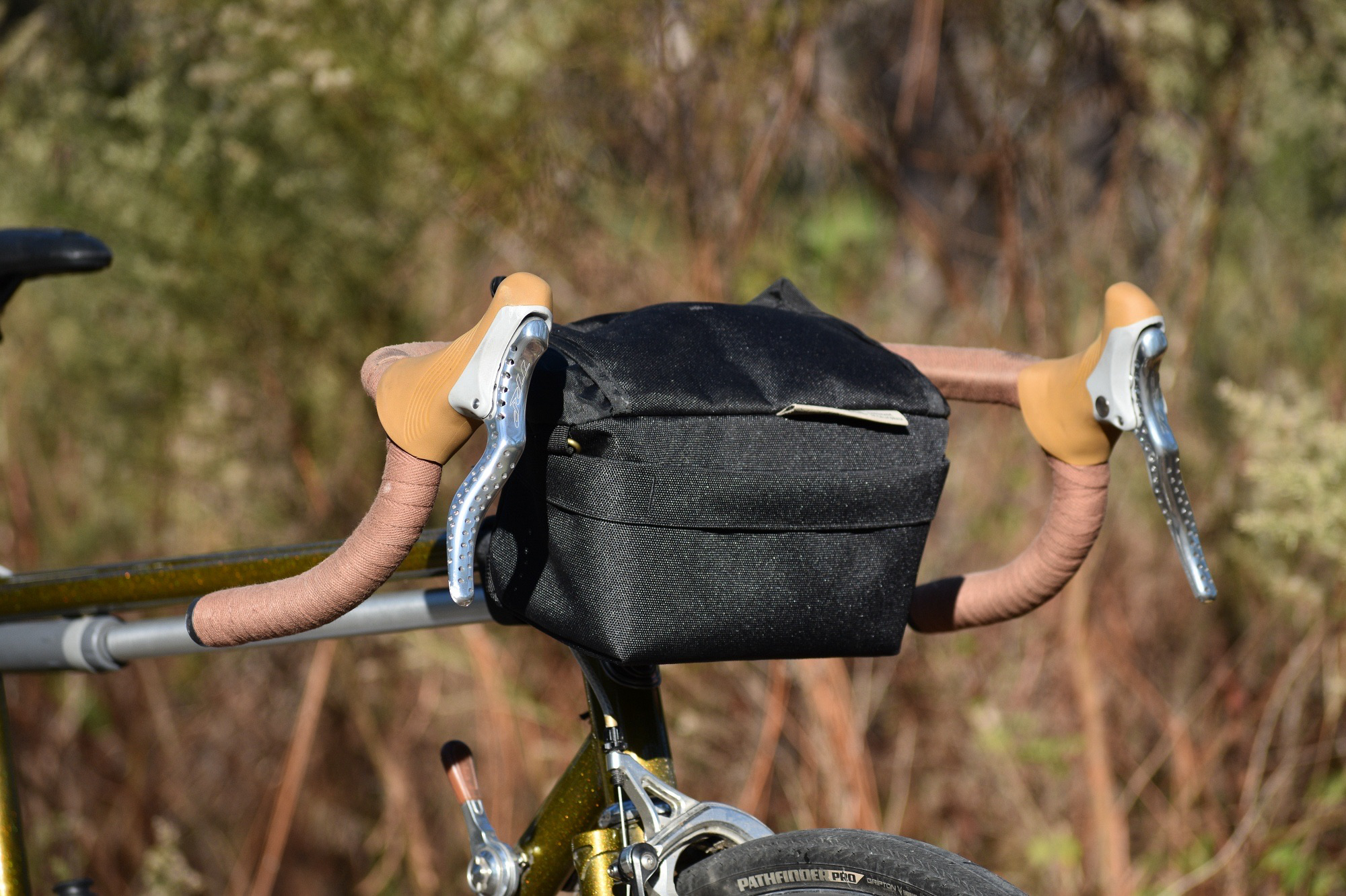 Outer Shell Drawcord Handlebar Bag and Rolltop Saddle Bag Review