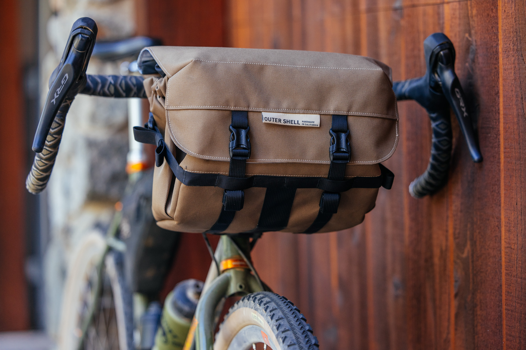 The Outer Shell Mega Bar Bag is a Rack and Bag in One – John