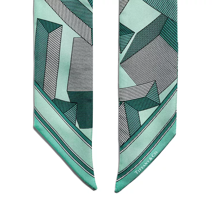 Tiffany T:Giant T Ribbon Scarf in Tiffany Blue® Silk | Tiffany