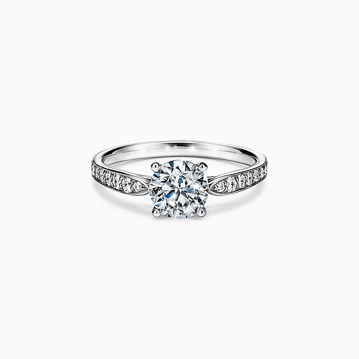 ティファニー ハーモニー™ ソリティア 1 Carat Diamond Rings