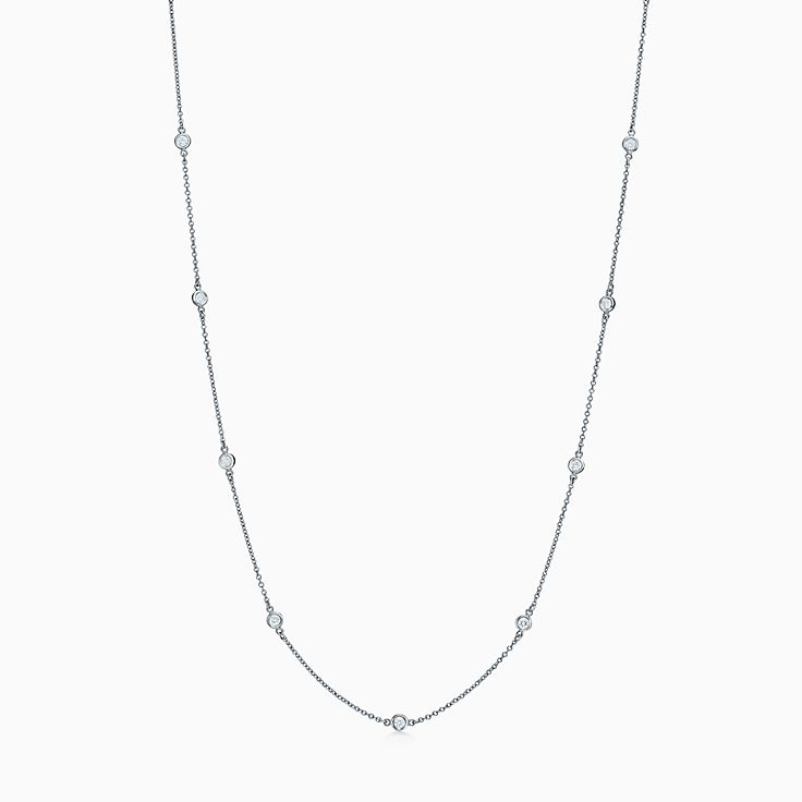 エルサ・ペレッティ ダイヤモンド バイ ザ ヤード ネックレス プラチナ