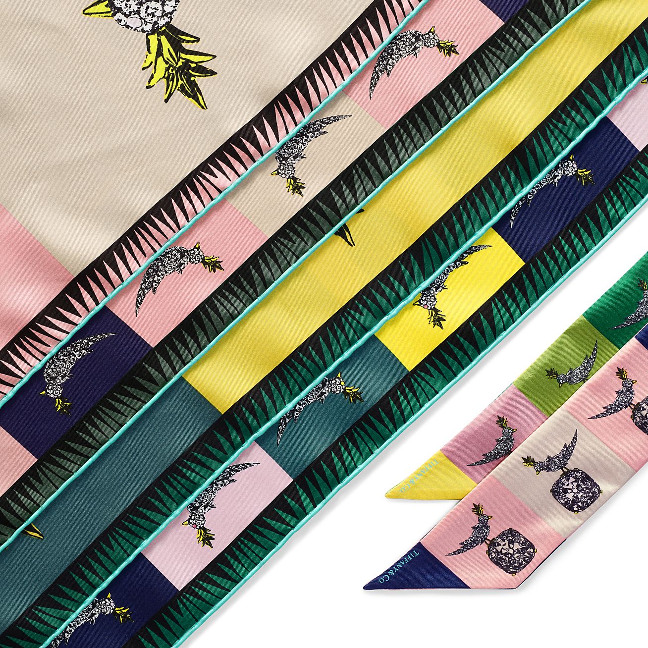 Jean Schlumberger by Tiffany バード オン ア ロック リボン スカーフ