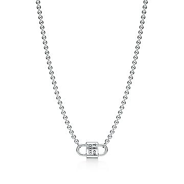 ティファニー 1837™ ダブル ロック ビーズ ネックレス スターリング