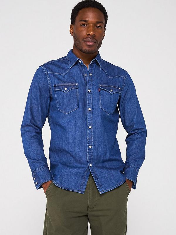 Levi's Barstow Denim Western Shirt - Mid Wash | Very