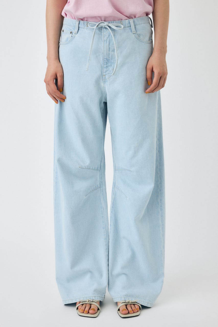 MOUSSY | EASY WAIST LIGHT ストレートデニム (ワイド ) |SHEL'TTER
