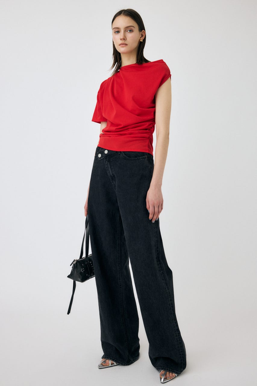 MOUSSY | CROSS WAIST WIDE STRAIGHT (ワイド ) |SHEL'TTER WEBSTORE