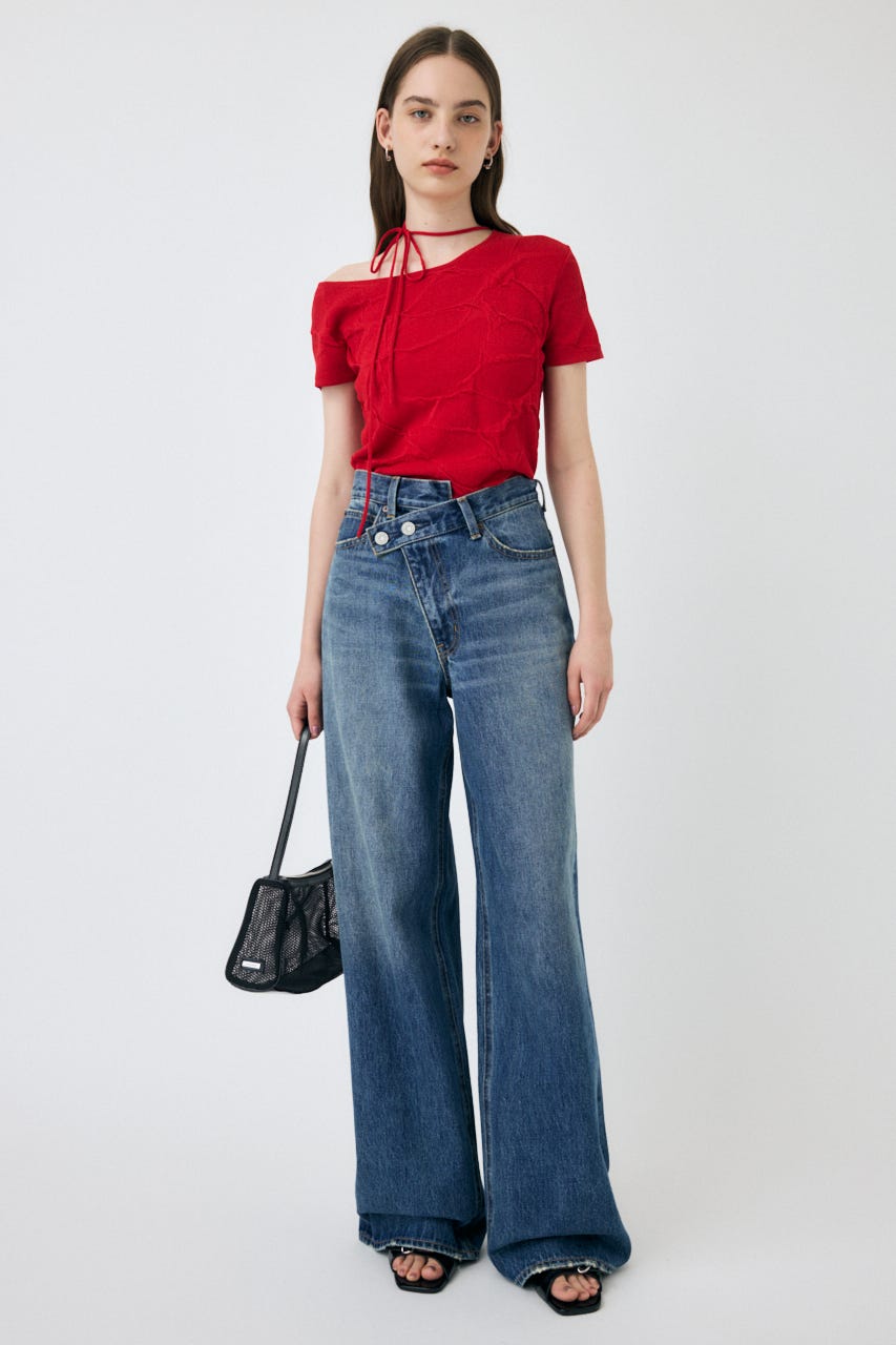 MOUSSY | CROSS WAIST WIDE STRAIGHT (ワイド ) |SHEL'TTER WEBSTORE