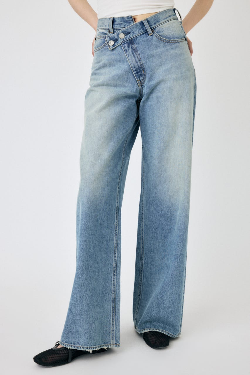 MOUSSY | CROSS WAIST WIDE STRAIGHT (ワイド ) |SHEL'TTER WEBSTORE