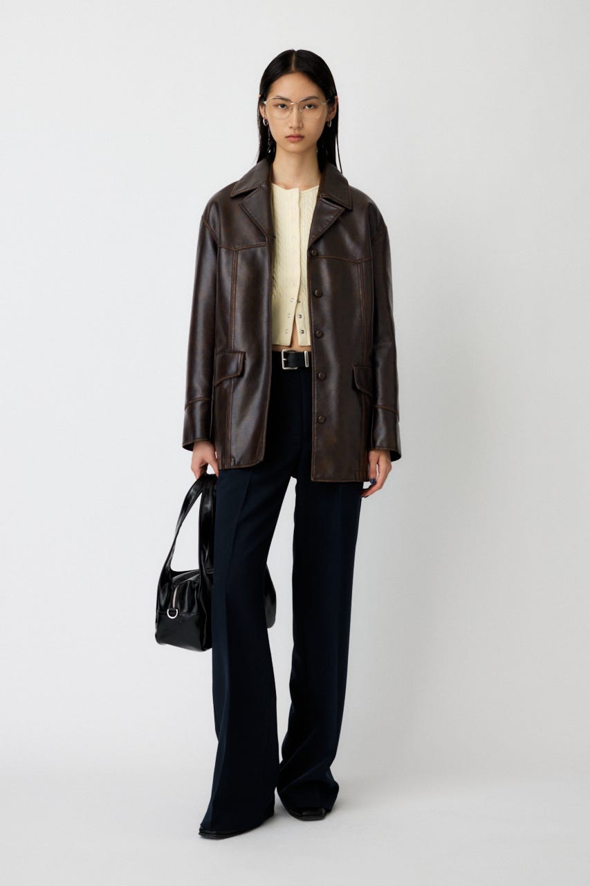 MOUSSY | F/LEATHER 70s HALF コート (ジャケット ) |SHEL'TTER WEBSTORE