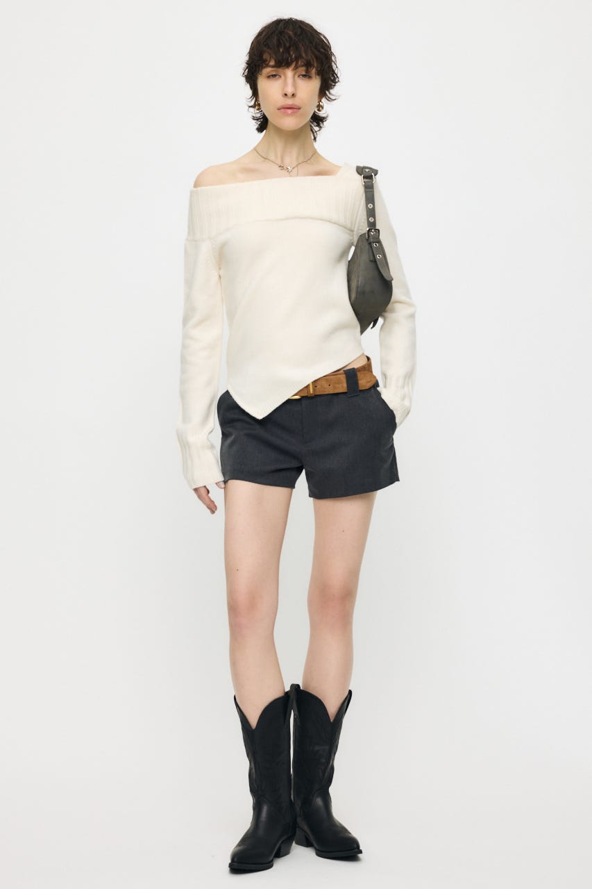 MOUSSY | ASYMMETRY トップス (ニット ) |SHEL'TTER WEBSTORE