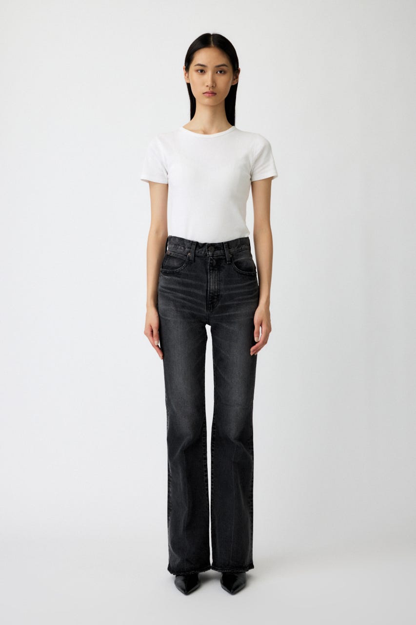 MOUSSY | MVS BLACK FLARE (フレア ) |SHEL'TTER WEBSTORE