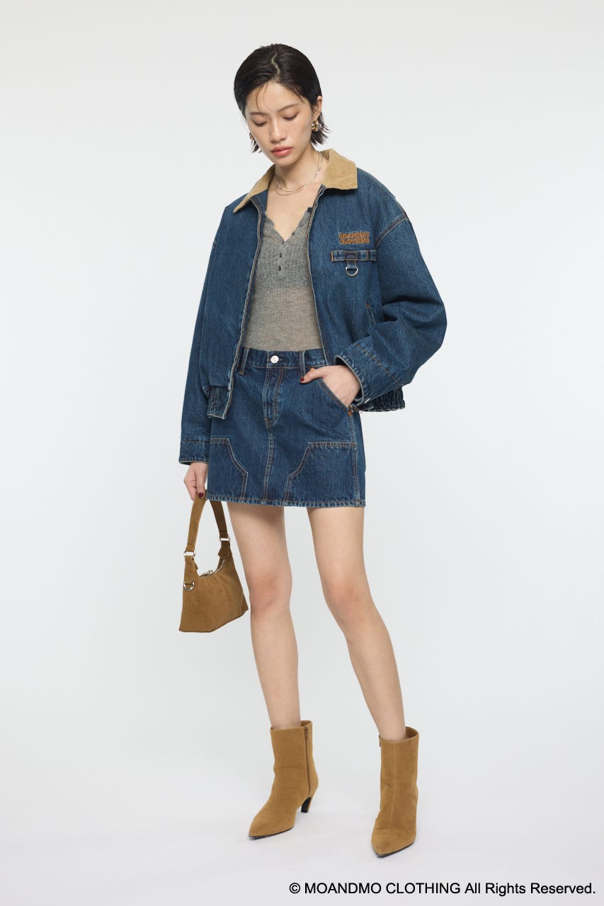 MOUSSY | MOANDMO DENIM PADDED ジャケット (デニムジャケット ) |SHEL