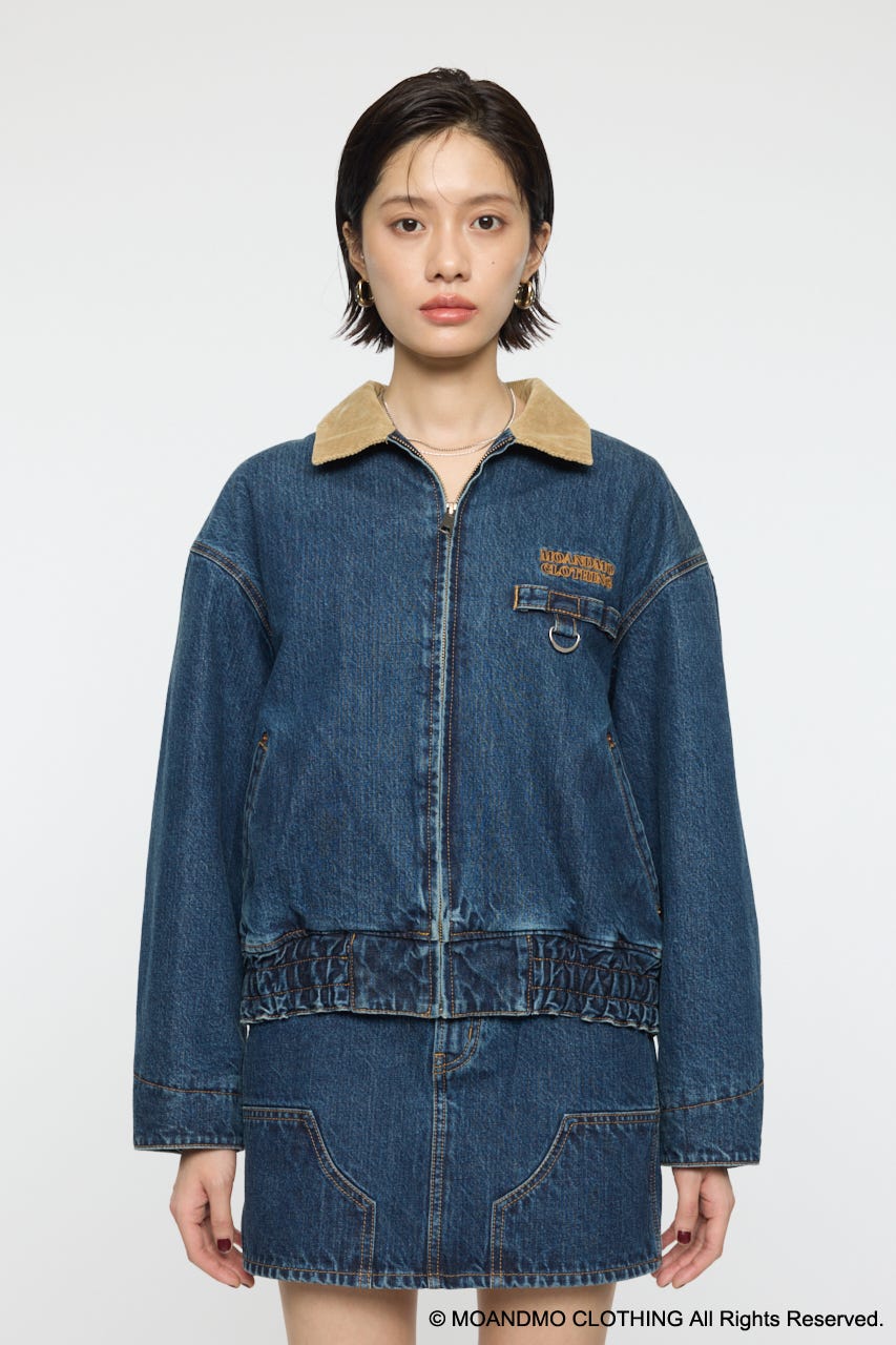 MOUSSY | MOANDMO DENIM PADDED ジャケット (デニムジャケット ) |SHEL