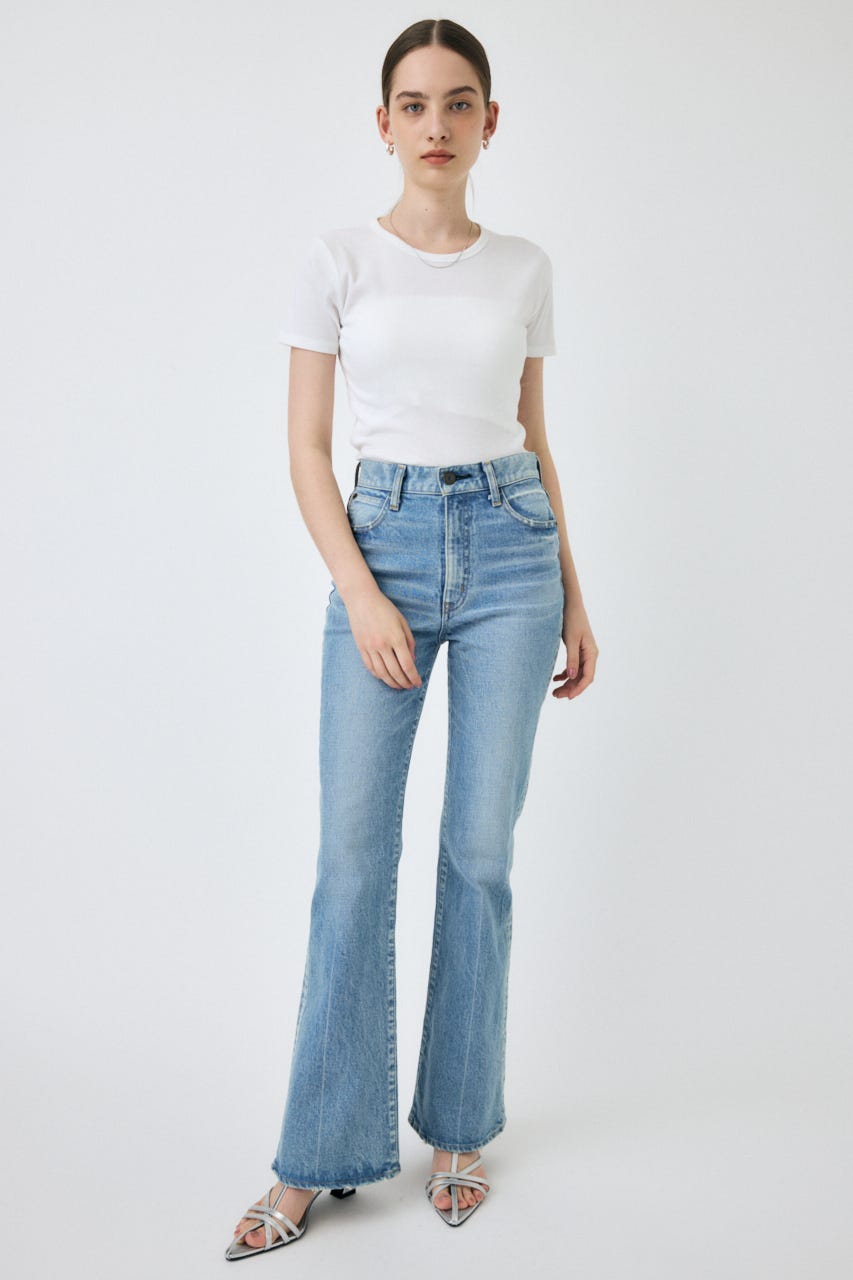 MOUSSY | MVS L/BLU FLARE (フレア ) |SHEL'TTER WEBSTORE