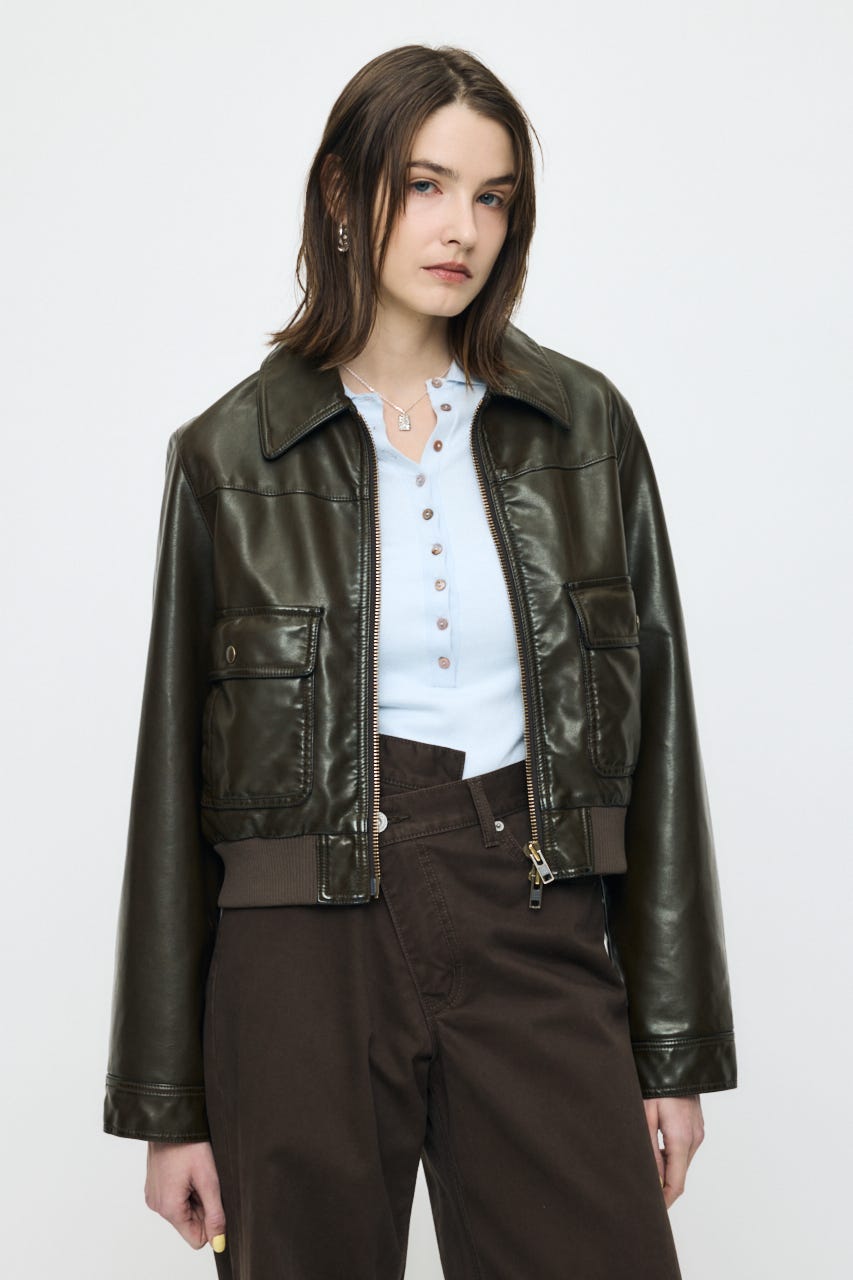 MOUSSY | COMPACT F/LEATHER ブルゾン (ブルゾン ) |SHEL'TTER WEBSTORE