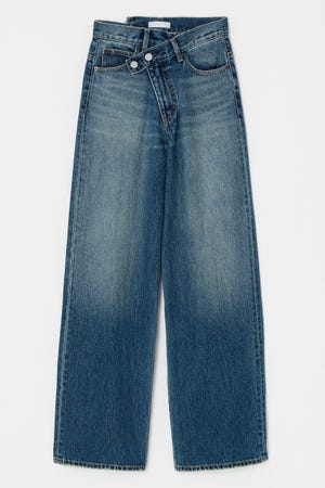 MOUSSY | CROSS WAIST WIDE ストレートSサイズ (ワイド ) |SHEL'TTER