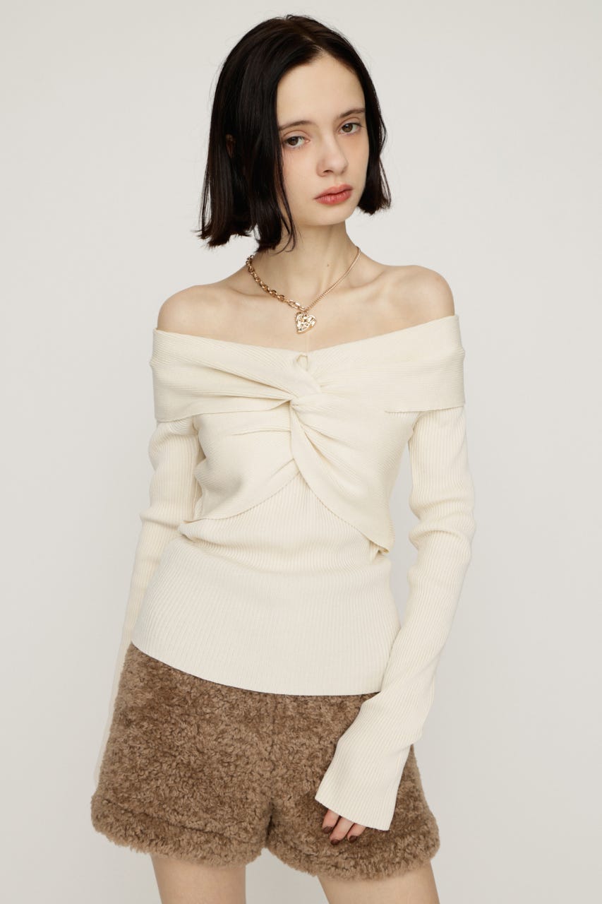 SLY | TWIST RIBBON KNIT トップス (ニット ) |SHEL'TTER WEBSTORE