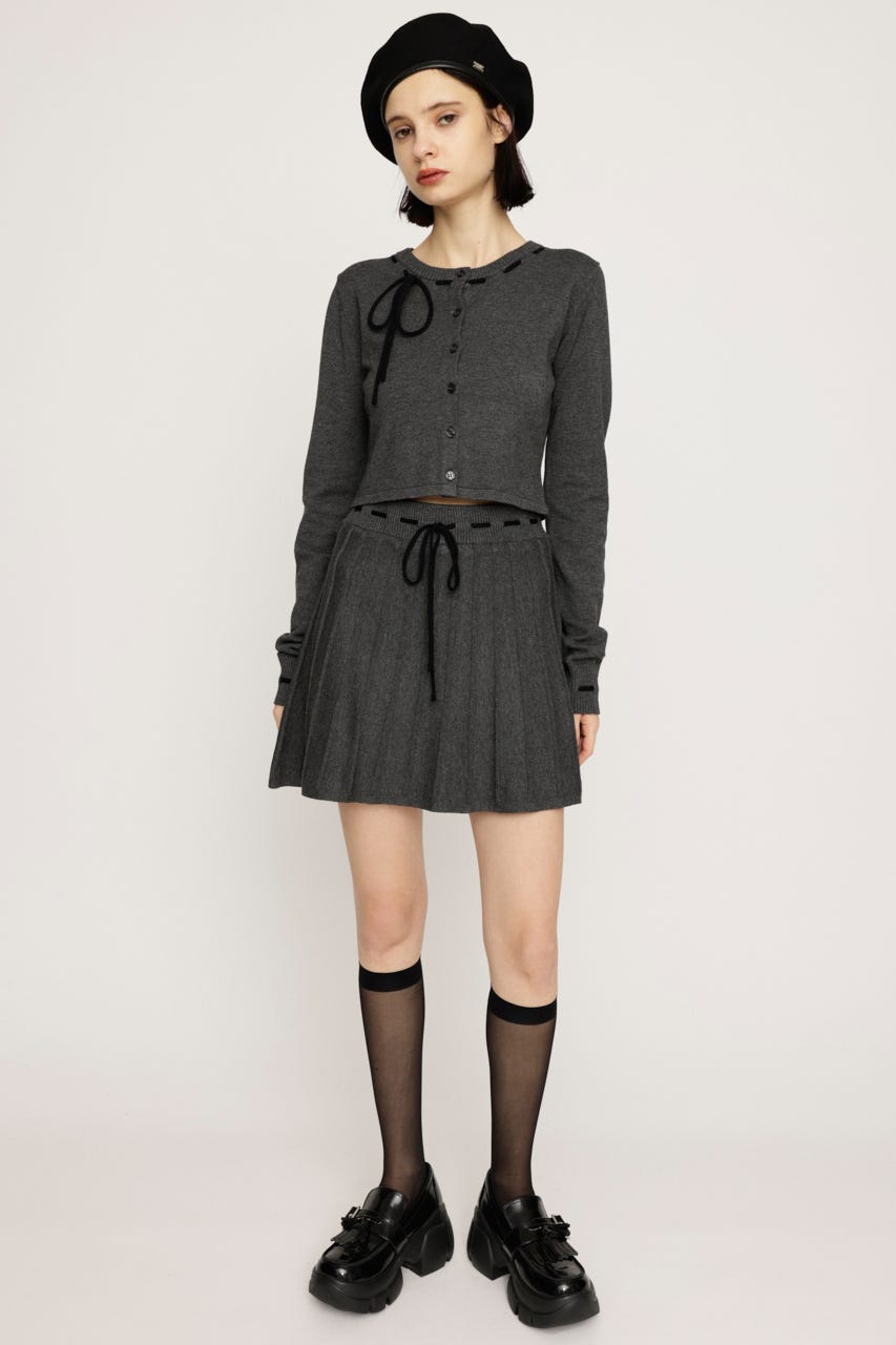 SLY | KNIT PLEATS SET UP (ワンピース(ミニ・ミディアム） ) |SHEL