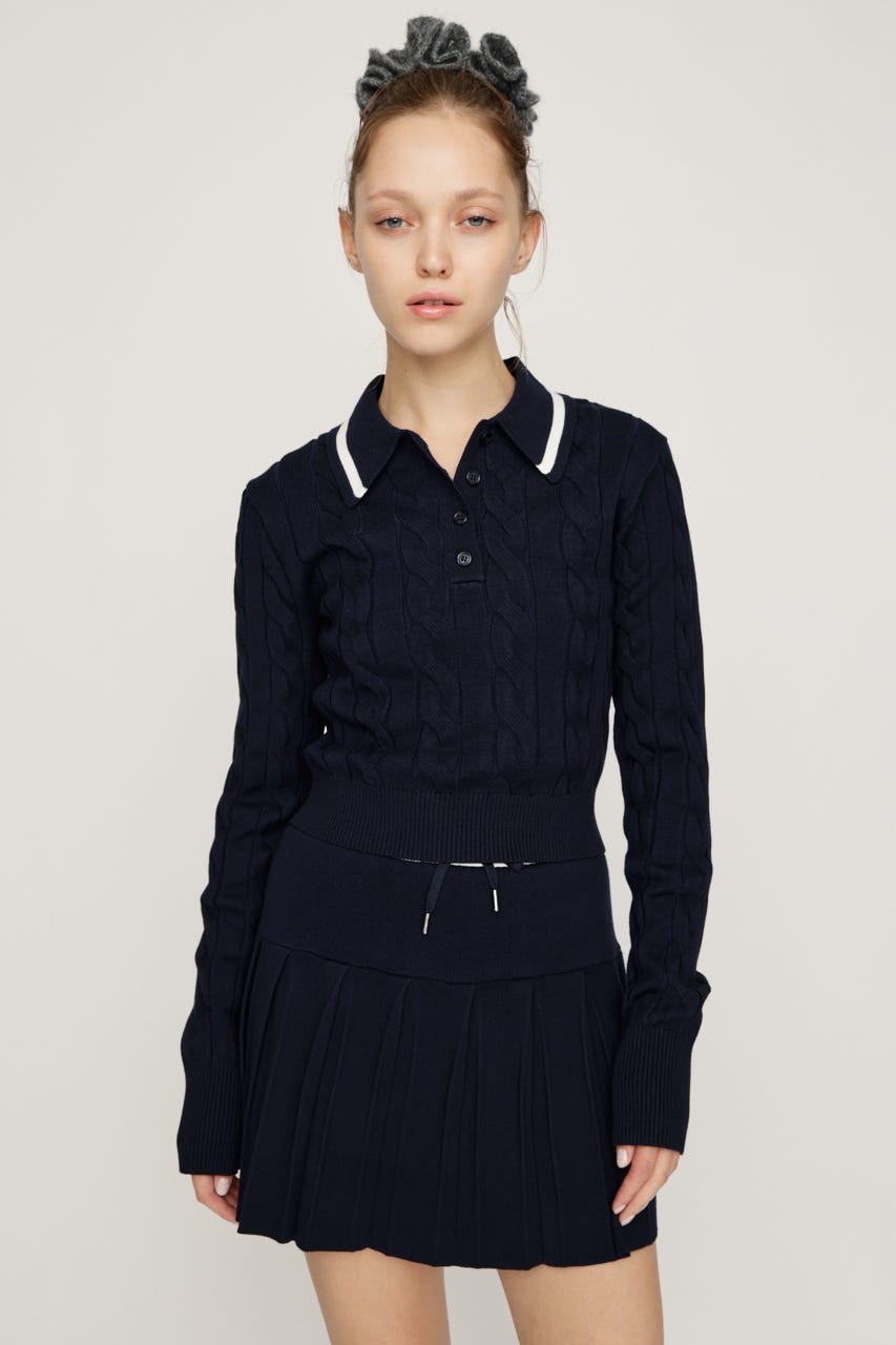 SLY | CABLE KNIT SET UP (ワンピース(ミニ・ミディアム） ) |SHEL