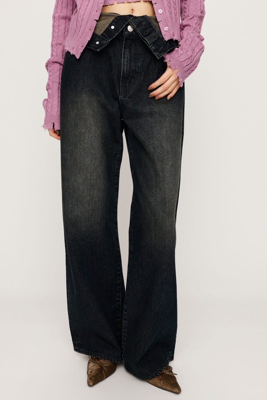 SLY | LAYERED STRAIGHT DENIM パンツ (ストレート ) |SHEL'TTER WEBSTORE