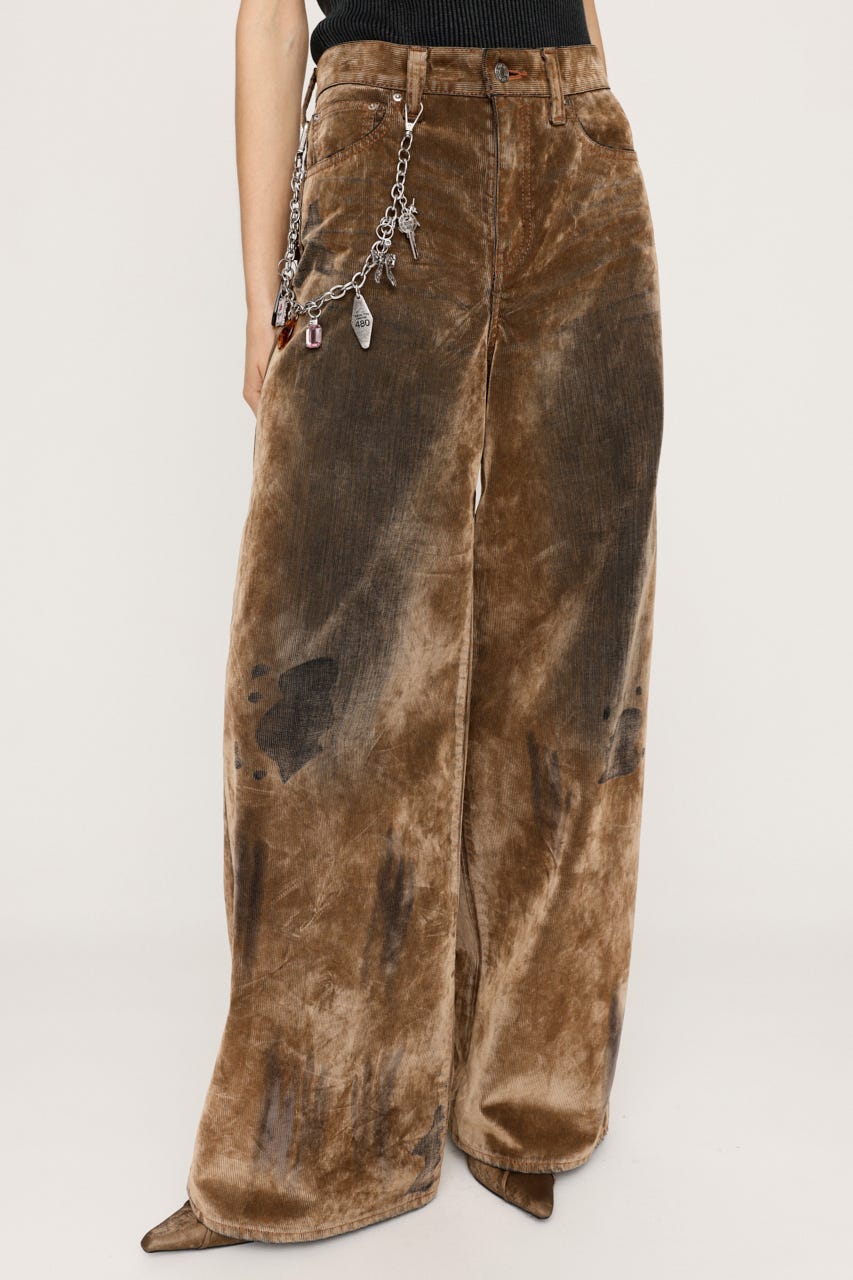 SLY | L／W VINTAGE FLOCKY DENIM パンツ (ストレート ) |SHEL'TTER