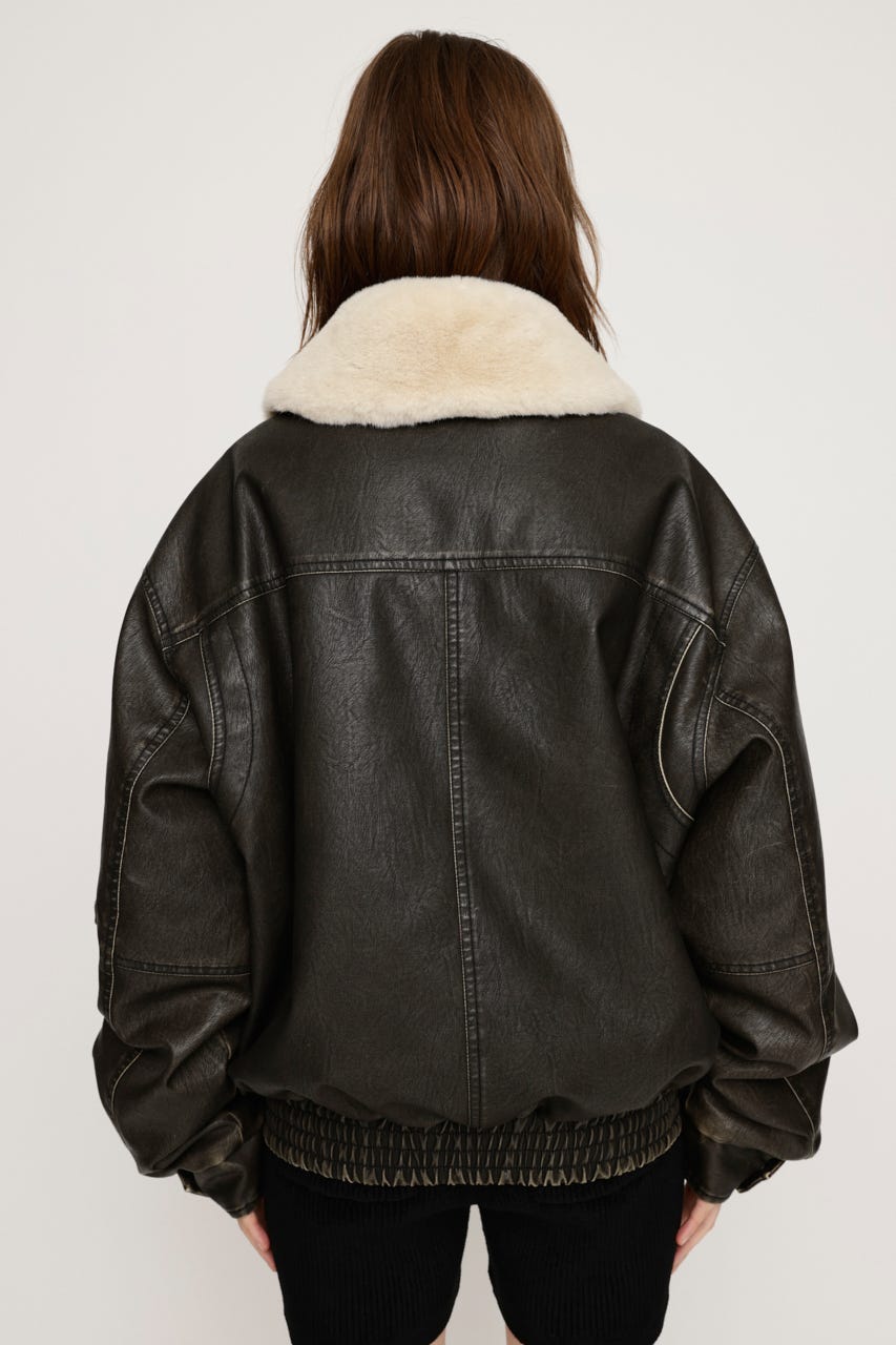 SLY | 【LIMITED ITEM】VINTAGE F／LEATHER S／ブルゾン (ブルゾン