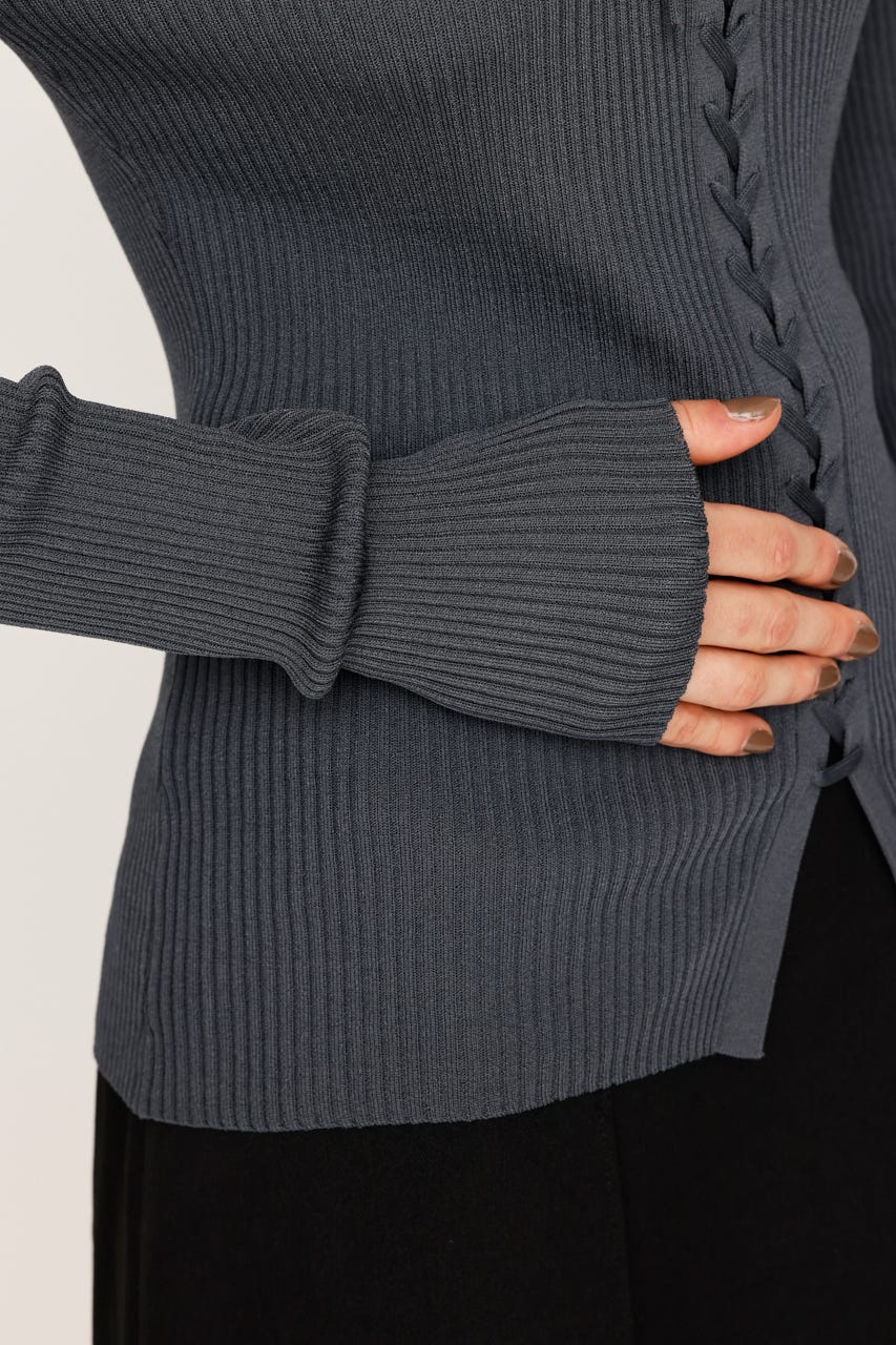 SLY | LACE UP H／G トップス (ニット ) |SHEL'TTER WEBSTORE