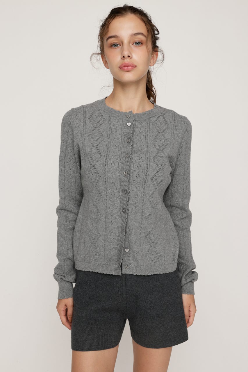 SLY | HEART CROCHET KNIT トップス (ニット ) |SHEL'TTER WEBSTORE