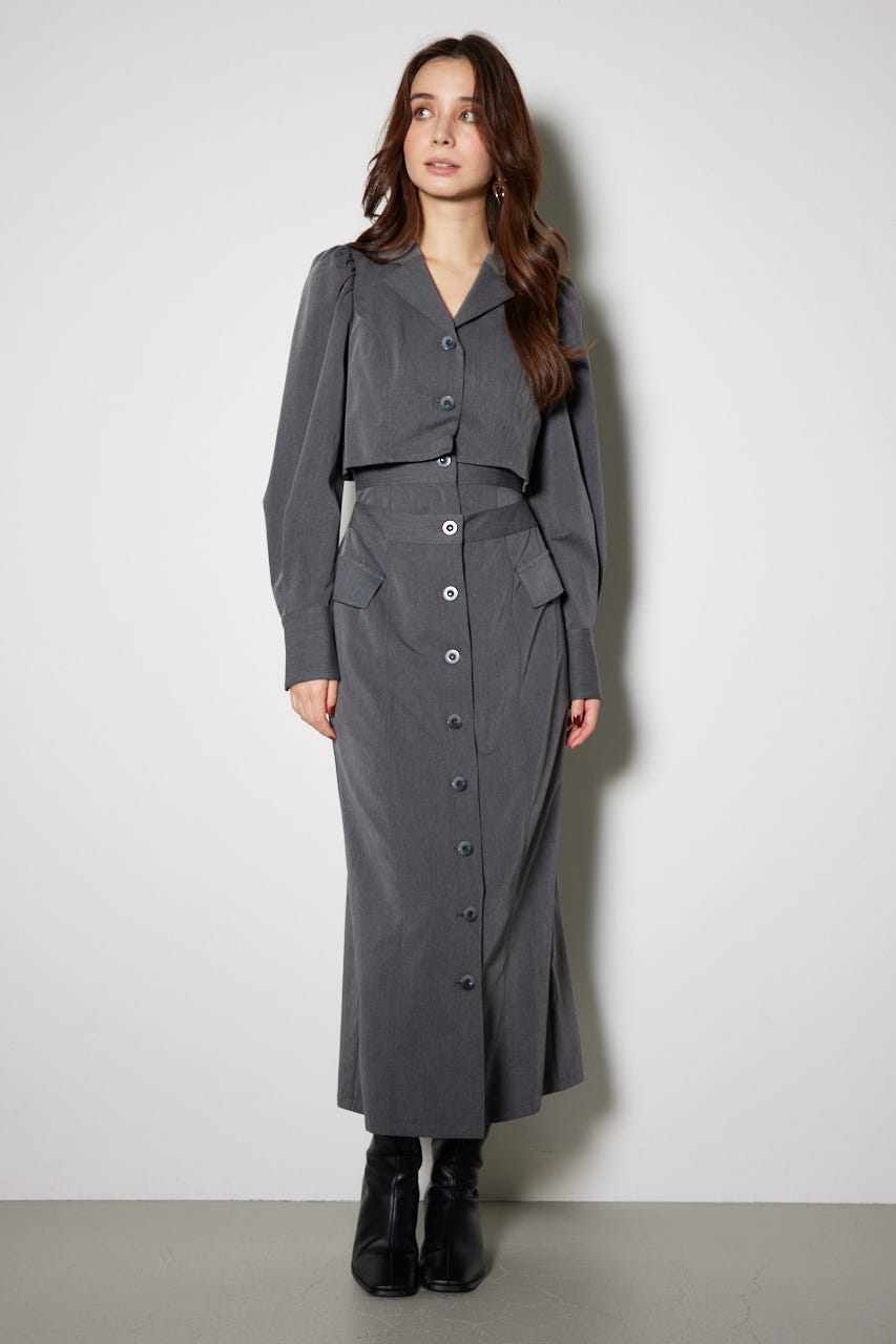 rienda | 【岡崎紗絵さん着用アイテム】ラップパターンロングタイト