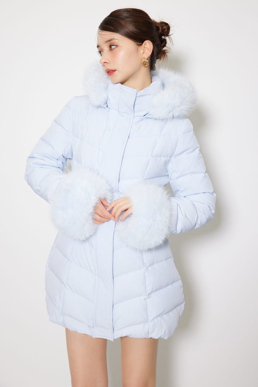 rienda | 【神くびれダウン】Aラインダウンワンピコート (コート