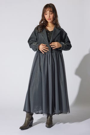 rienda | チュールコンビトレンチコート (コート ) |SHEL'TTER WEBSTORE