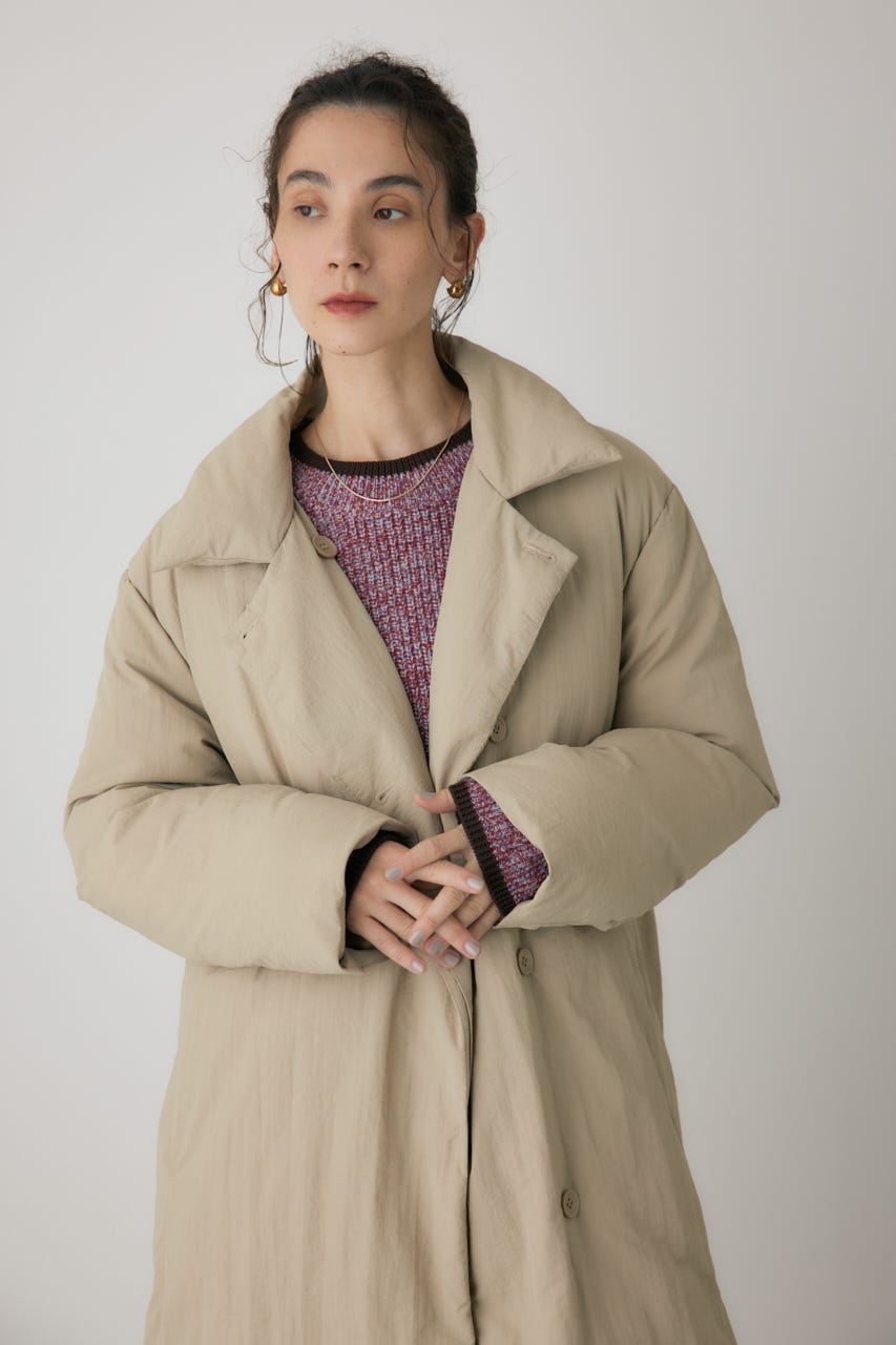 crie conforto | ショールカラーダウンコート (コート ) |SHEL'TTER