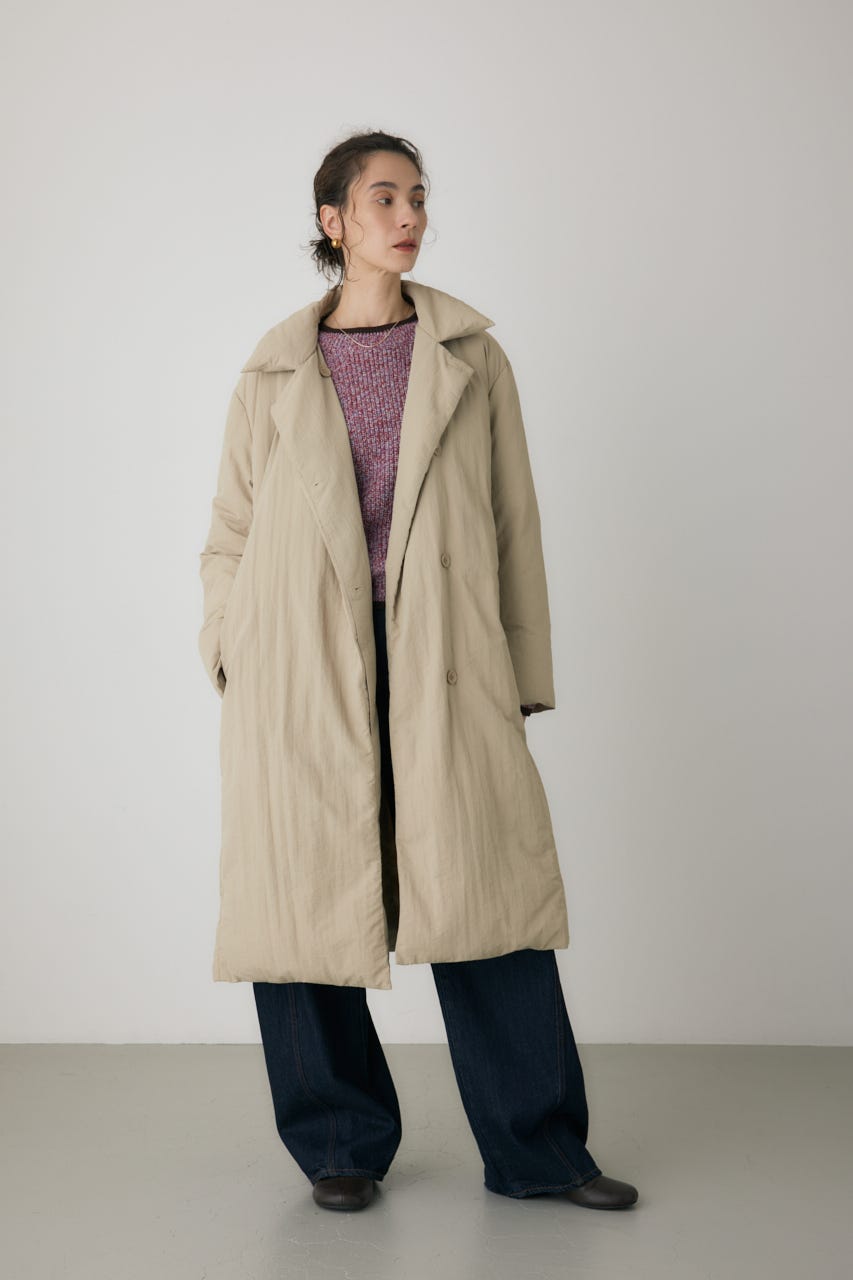 crie conforto | ショールカラーダウンコート (コート ) |SHEL'TTER