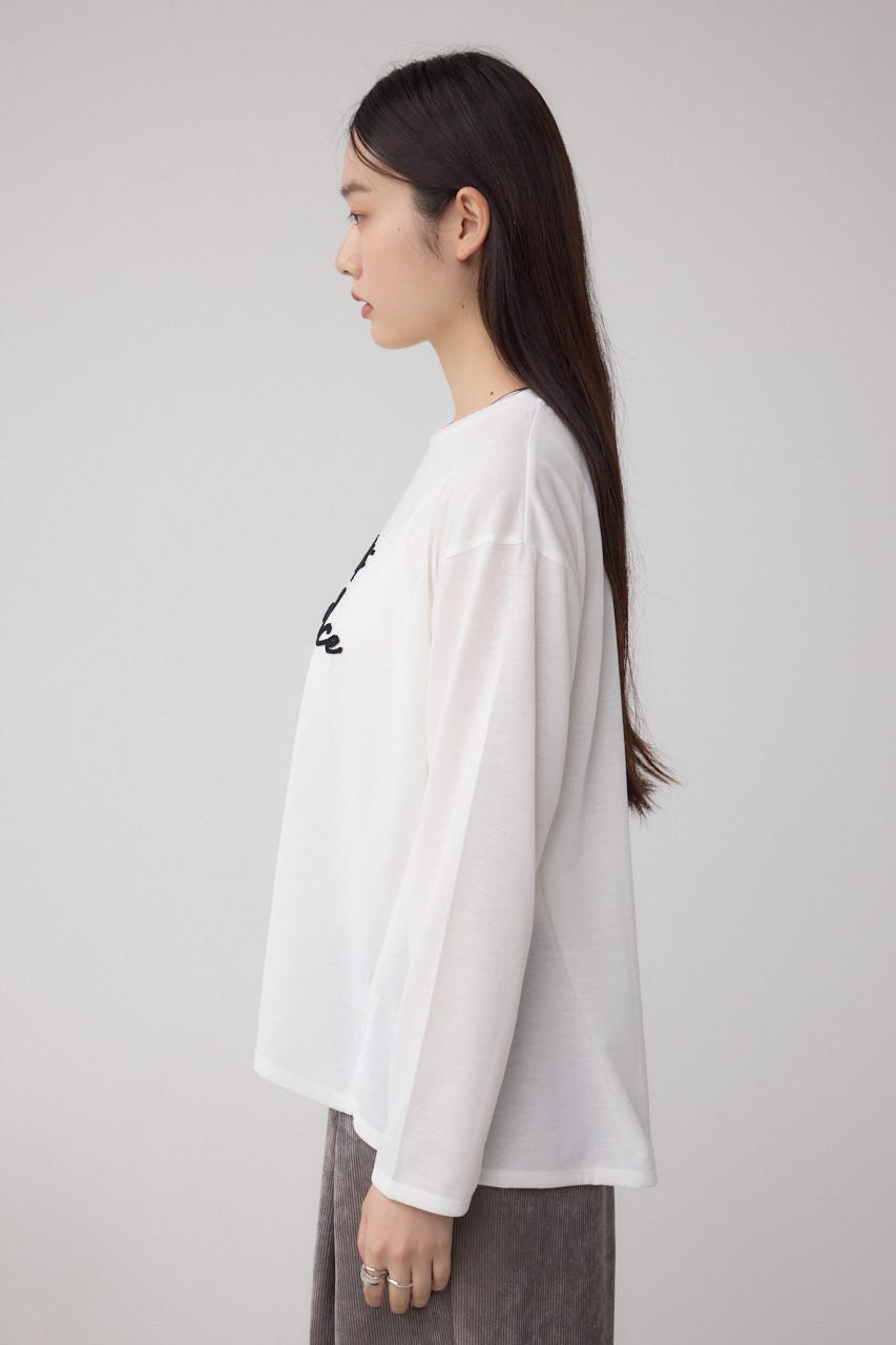 AZUL BY MOUSSY | シシュウロゴロングスリーブTシャツ (Tシャツ