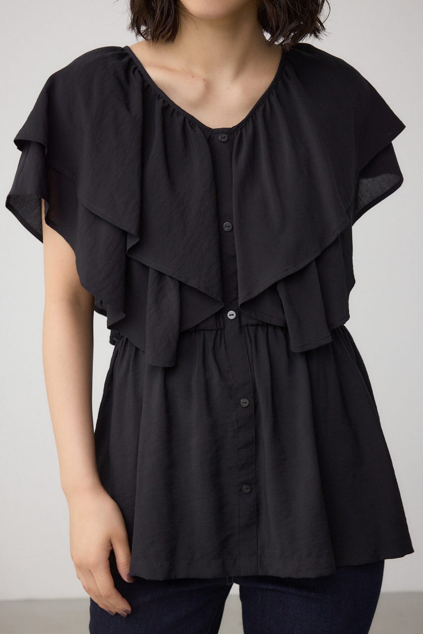 AZUL BY MOUSSY | ラッフルペプラムブラウス (シャツ・ブラウス