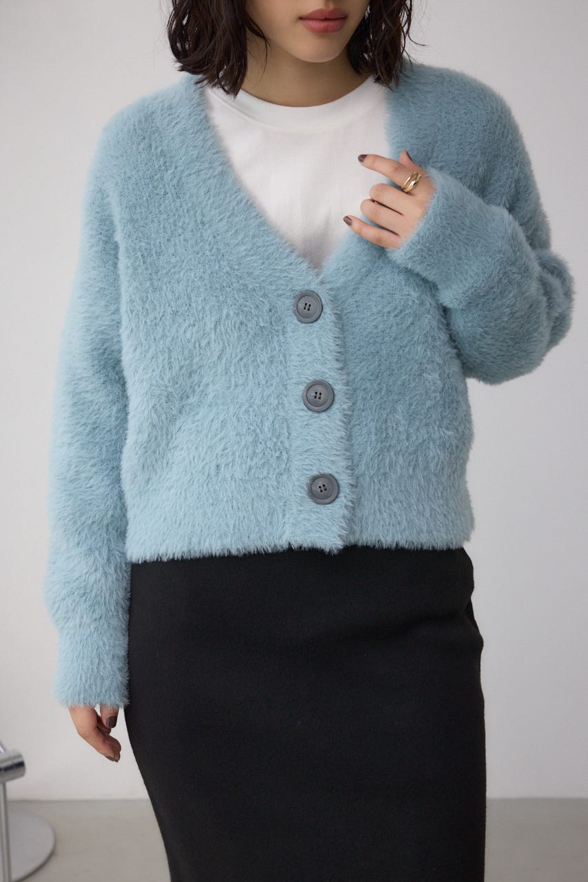 AZUL BY MOUSSY | モヘヤライクニットカーディガン (カーディガン